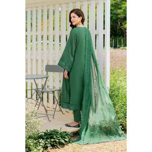 Conjunto de 3 Piezas de Tela de Gasa Bordada SF-4213, Primavera Verano, Elegante y Transpirable para Mujer - Product Image 2