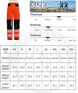 Navy Blue Hi Visibility ANSI Class 1 EN ISO 20471 Class 2 Reflective Cargo Pants for <b>Men</b> Plus Size <b>Orange</b> Yellow Reflective - Product Image 6