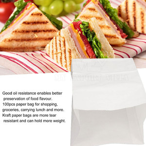 Sac en papier pour hot-dogs à impression personnalisée En stock Sac pour hot-dogs sandwich de qualité alimentaire avec logo personnalisé - Product Image 5