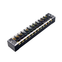 Offre Spéciale bornier dans un boîtier thermoplastique électrique 25A IP20 avec vis 12 paires connecteur de bornier de haute qualité