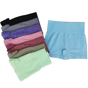 ชุด2ชิ้นสำหรับผู้หญิงชุดครอป2ชิ้นกางเกงเลกกิ้งเอวสูงแขนสั้นรัดรูปผ้าย้อมสีพื้นสำหรับใส่ไปยิมเล่นโยคะฤดูร้อน - Product Image 6