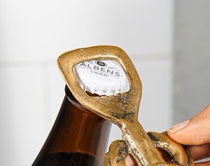 Ouvre-bouteilles de vin en laiton pur pour bar ouvre-bouteilles de conception de tête d'éléphant fantaisie décoration de bar ouvre-bouteille en métal pour Noël - Product Image 5