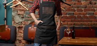 Grandes poches dos croisé chef tabliers en coton toile pour hommes et femmes outil de coiffure et de cuisine tablier pour gril et AAA-0048 de cuisson