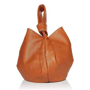 Wholesale <b>Women</b> Solid Color PU Leather Hobo Bag Casual <b>Large</b> Capacity Single Shoulder <b>Handbag</b> - Product Image 5
