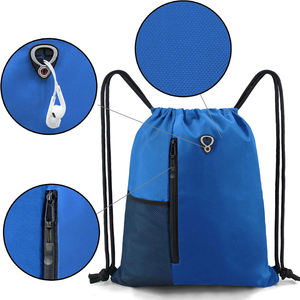 Bolsa con cordón de gimnasio ligera para acampar informal a la venta Bolsas de mochila con cordón ligeras de fabricación profesional - Product Image 2
