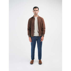 RASTABAN Reversible <b>Suede</b> Zipper Casual <b>Jacket</b> Water Proof Autumn Leather XS Stand Collar Hooded Embroidered Pattern College - Product Image 6