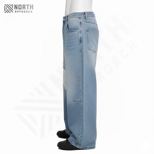Pantalon en jean unisexe d'hiver de qualité supérieure, tendance hip-hop, jean baggy pour homme, fabriqué au Pakistan - Product Image 6