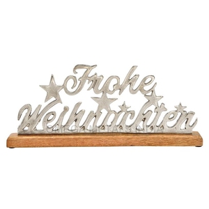 Nuevo Adorno Navideño para Decoración de Navidad con Cuerpo de Aluminio y Base de Madera - Product Image 2