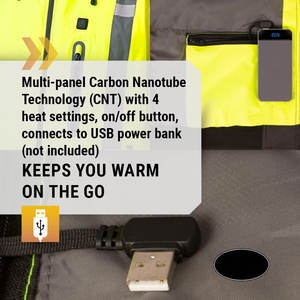 Vestes de sécurité de travail détachables à manches pour temps froid d'hiver Vestes de sécurité de vente en gros directe d'usine OEM Pakistan - Product Image 3