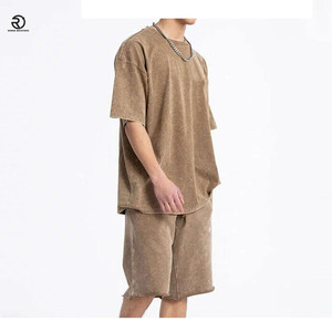 Street Wear Casual Men Wholesale T-Shirt & <b>Shorts</b> Set Customized Logo Men's T-Shirts <b>Shorts</b> Set - Product Image 6