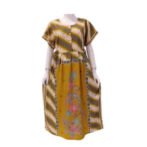 Women's Elegant Casual Sleepwear Dress Summer and <strong>Spring</strong> Daily Wear with Short Sleeve Ankle Length Stylish Soft Rayon Material - Product Image 5