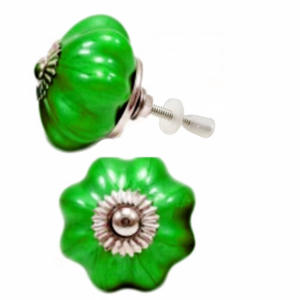 Tiradores de armario de cerámica de melón de neón verde Industrial para cocina, tocador, dormitorio, almacén al aire libre, sala de estar, Hotel, escuela - Product Image 2