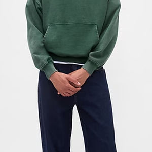 เสื้อฮู้ดผู้ชายคุณภาพสูงราคาส่ง พร้อมบริการออกแบบโลโก้ตามสั่ง และปลายแขนแบบริบ ให้ความสบายและสวมใส่สบายๆ แบบลำลอง - Product Image 4