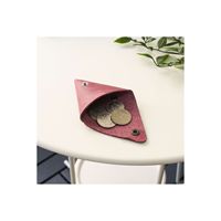 Bamby-Pochette à bijoux en cuir véritable multi-usages marron croco