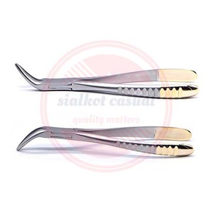 Fórceps de extracción de dientes dentales para instrumentos dentales de raíz Fórceps curvos Aceros inoxidables - Product Image 4