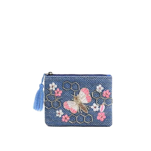 Hecho a mano con cuentas bordado novia lindo elegante Mini bolso con cremallera hermosa fantasía moda lujo última fantasía cuentas de alta calidad - Product Image 2