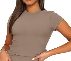 Producto de Moda, Conjunto Deportivo para Mujer de Color Sólido, Top Corto y Pantalones Cortos Ajustados para Entrenamiento y Gimnasio - Product Image 6