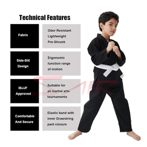 Uniforme de Karate y Judo Ligero de Primera Calidad con Cinturón para Niños y Adultos, Uniforme de Artes Marciales para Estudiantes - Product Image 3
