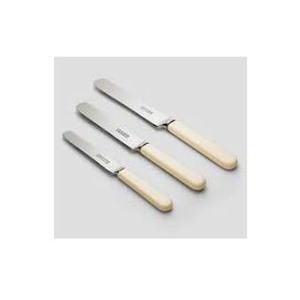 Elegant Silver Matte Polished Stainless Steel Cutlery Set with <b>Bone</b> <b>Handle</b> Design Flatware Tableware Butter <b>Knives</b> - Product Image 1