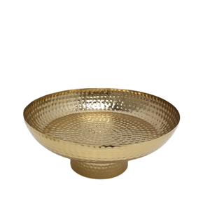 เครื่องครัวชามโลหะทรงกลมพร้อมชามผสมสลัดขนาดเล็กสีทองทุบสำหรับอาหารค่ำงานแฮนด์เมดขายส่ง - Product Image 1