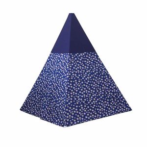 Tente de jeu pour enfants en tissu, 186 cm, bleu imprimé, cadeau d'anniversaire - Product Image 4
