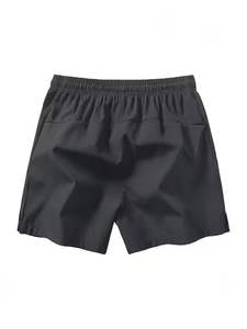 Pantalones Cortos Cargo de Lona para Hombre, Estilo Urbano, Cintura Elástica, Diseño Multibolsillos, Verano 2025 - Product Image 4