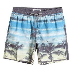 Pantalones cortos de playa con gráfico de hoja de palma Tropical para hombre, pantalones cortos de tabla con estampado 3D de plantas, pantalones cortos hawaianos informales, bañadores de gran tamaño - Product Image 1