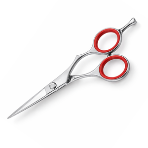 กรรไกรตัดผมขนาด 6.5 นิ้ว สแตนเลสสตีล สำหรับช่างมืออาชีพ ใบมีดโค้ง ปรับแรงตึงได้ รับผลิตแบบ OEM - Product Image 1