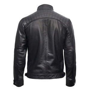 Chaqueta de Cuero 2026 para Hombre, Estilo Vintage, con Cierre, Chaqueta de Cuero Desgastada, Elegante, Duradera y Moderna - Product Image 3