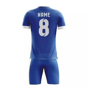 Personalizado sublimación impresa alta calidad camisetas de fútbol pantalones cortos conjunto transpirable secado rápido 100% poliéster fútbol uniforme personalizado - Product Image 6