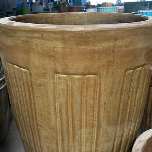 Maceta Decorativa Hecha a Mano de Estilo Americano, de Cerámica Esmaltada, Ecológica, Duradera y Personalizable, para Interiores, Exteriores, Jardín y Hogar, TONE - Product Image 4