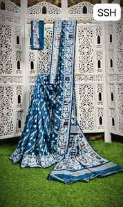 Exclusivo Saree de Boda Ligero de Algodón y Seda Jamdani con Motivo Karat, Diseño BP Dhakai, Blusa Ecológica de Secado Rápido y Antibacteriana - Product Image 3