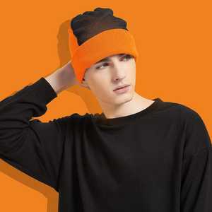 Gorro y gorro acogedor de alta calidad al por mayor gorro de invierno gorro de punto 100% gorros cálidos acrílicos - Product Image 1