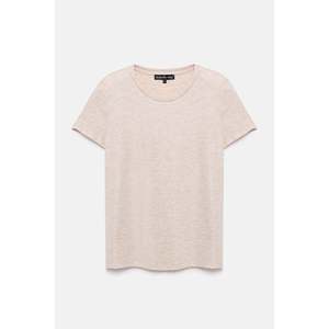 Camiseta Básica con Cuello Redondo y Tela Brillante - Product Image 5