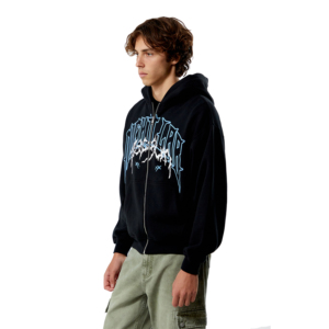 Sudadera con Capucha de Felpa para Hombre, de Alta Calidad, 100% Algodón, Corte Regular, con Cierre, Gruesa, Hombros Caídos, Color Sólido, Invierno, Casual, Secado Rápido, Transpirable - Product Image 2