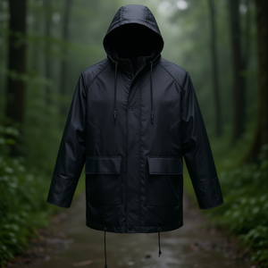 Veste de pluie noire en PU ASATEX, élégante et imperméable - Product Image 3