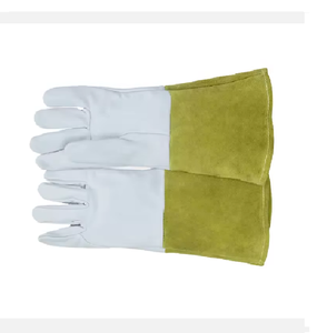 Manchette de sécurité Gants de soudage Tig Vendre des gants de travail Haute qualité en cuir de vachette protection thermique peau de chèvre argon sécurité - Product Image 6
