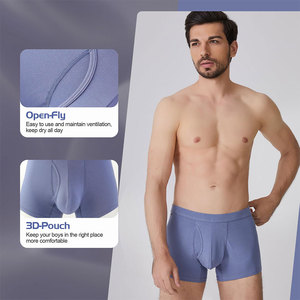 Calzoncillos Boxer de Algodón Elástico de Cintura Media para Hombre, Estilo Hip Hop, Secado Rápido, Transpirables, con Cordón Ajustable, para Deportes y Fitness - Product Image 2