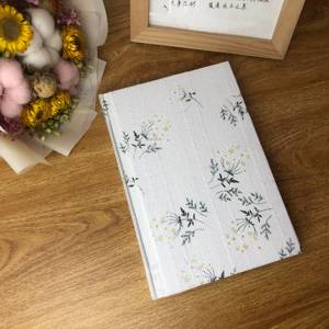 LABON Daisy Writing panno di lino diario estetico diario con copertina rigida Notebook A5 tessuto floreale sublimazione Blank Journal - Product Image 4