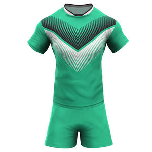 100% polyester tissu impression numérique Rugby chemises et shorts pour hommes équipe porter dernière conception été séchage rapide Rugby uniforme - Product Image 1