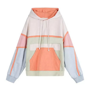 2025มีฮู้ดผ้าฝ้ายแบบยูนิเซ็กซ์มีสีบล็อกพิมพ์ลายนูนสำหรับผู้ชายเสื้อมีฮู้ดพื้นฐานป้องกันการหดตัวสำหรับฤดูหนาวโลโก้ตามสั่ง - Product Image 2