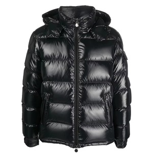 <b>White</b> <b>Men's</b> Winter <b>Puffer</b> <b>Jacket</b> Hooded Zip-Up Customized Logo Breathable Oversized High Street Outerwear - Product Image 4