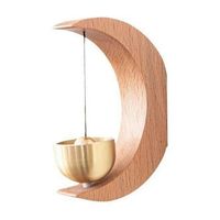 Timbre de madera decorativo de alta tendencia Timbre de madera Timbre de puerta de madera inalámbrico para decoración del hogar a precio al por mayor de La India