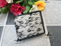 Dompet pria kulit desain baru, kulit sapi, cetak, tempat kartu, hadiah uang tunai untuk pria