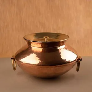 Handi Pot de cocina pura de cobre martillado, diseño moderno, alta calidad, venta al por mayor, para el hogar, cocina, Hotel - Product Image 2