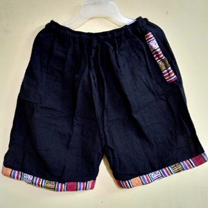 Pantalones cortos de algodón Hippie de estilo bohemio para mujer, diseño a cuadros transpirable, venta al por mayor de 2017 de la India - Product Image 3