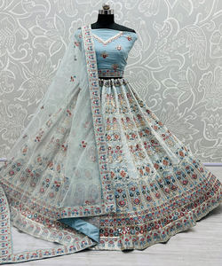 Fancy Georgette secuencia trabajo lehenga choli con ropa de fiesta dupatta precio al por mayor Ropa Étnica Fabricación de Surat - Product Image 2