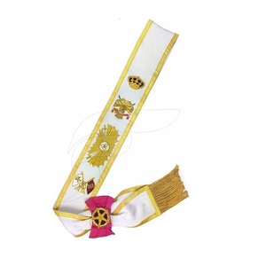 Wholesale <b>Top</b> Selling Highly Fashionable Sashes Unique Style Masonic Regalia Sashes Freemason Sashes - Product Image 5