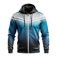 Mode Running Sublimation Outdoor Zip up Hooded Sweat Suits Survêtement Veste Hommes Full Zipper Hoodie
