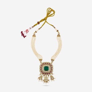 Kundan Necklace 187732 Elegant <b>Wedding</b> <b>Accessory</b> - Product Image 4